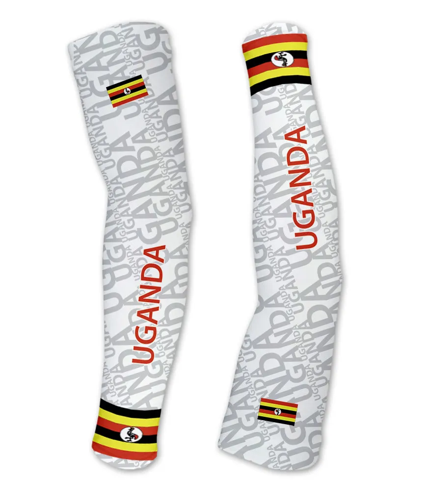 Uganda ScudoPro Compression Arm Warmers Sleeves Unisex Walking/Cycling/Running/Golf