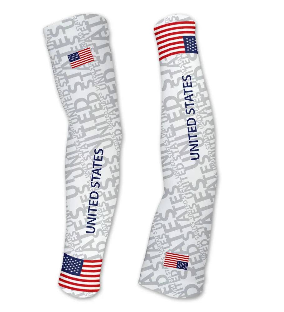 United States ScudoPro Compression Arm Warmers Sleeves Unisex Walking/Cycling/Running/Golf