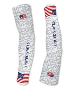 United States ScudoPro Compression Arm Warmers Sleeves Unisex Walking/Cycling/Running/Golf