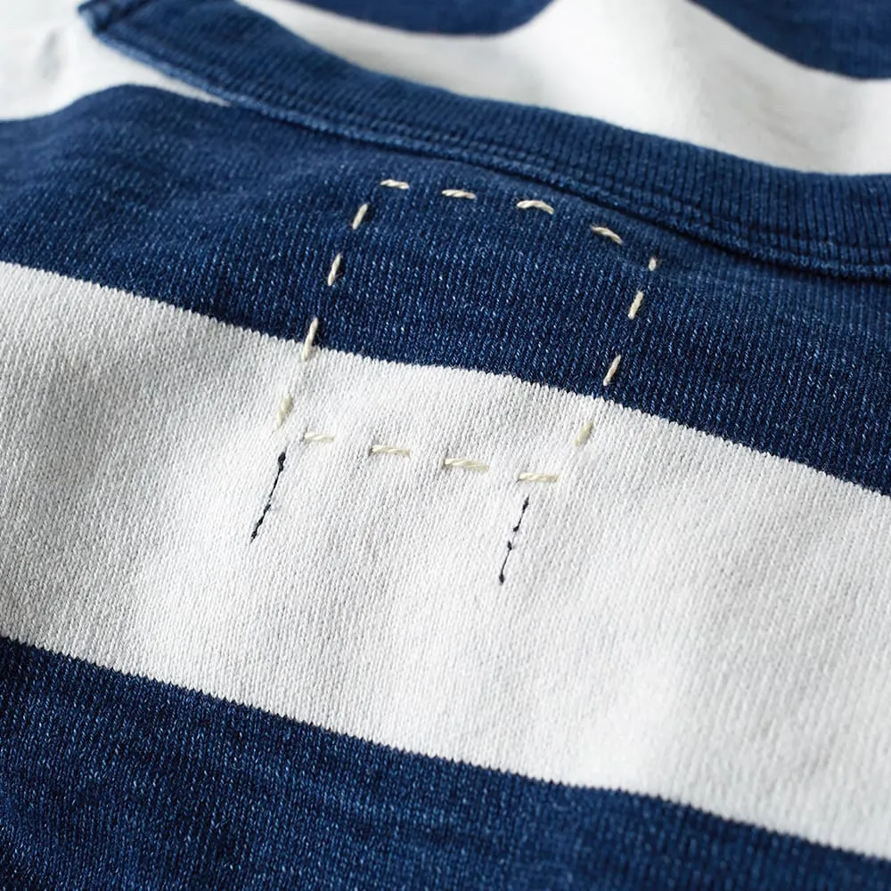 Visvim Long Sleeve Big Border TeeWhite