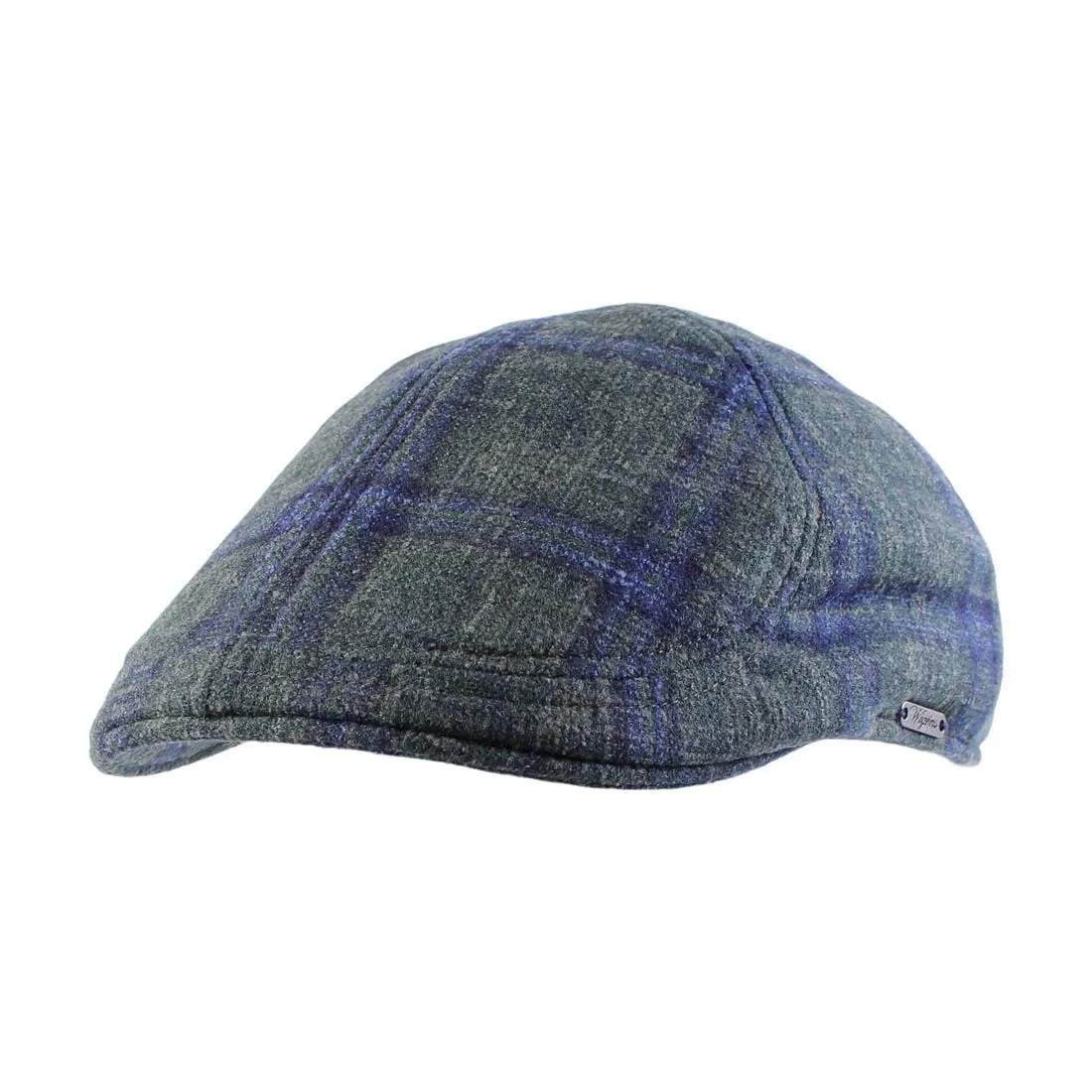 Wigens Men's Italian Check Wool Pub Cap