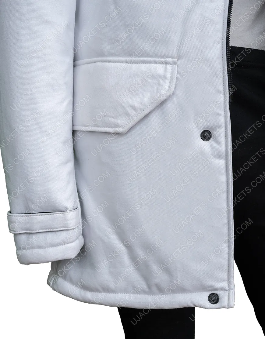 Winter In Vail Lacey Chabert Jacket | Chelsea White Jacket | 40% OFF