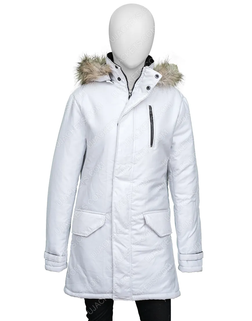 Winter In Vail Lacey Chabert Jacket | Chelsea White Jacket | 40% OFF