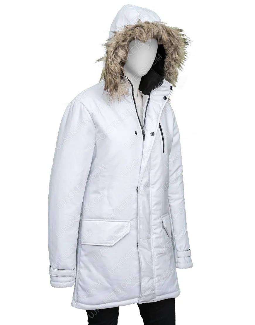 Winter In Vail Lacey Chabert Jacket | Chelsea White Jacket | 40% OFF