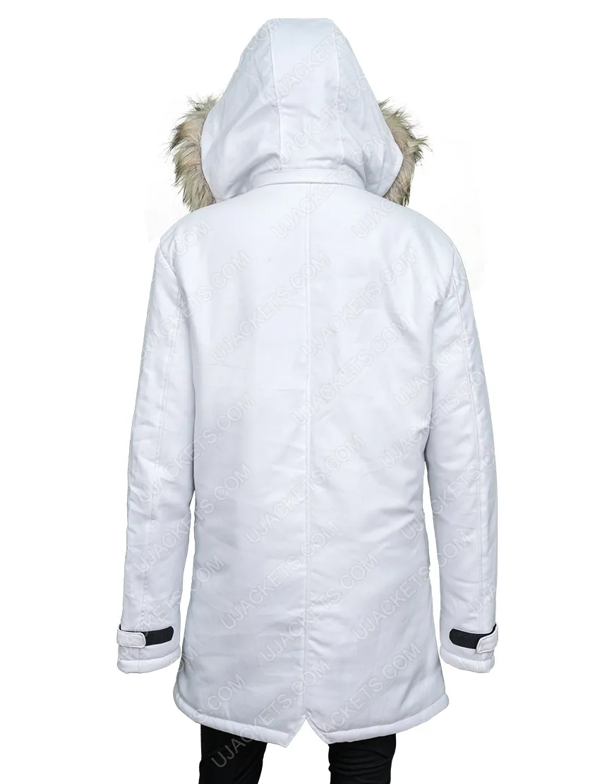 Winter In Vail Lacey Chabert Jacket | Chelsea White Jacket | 40% OFF