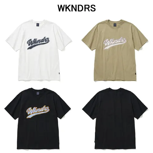 WKNDRS  |Unisex Street Style Short Sleeves Logo T-Shirts