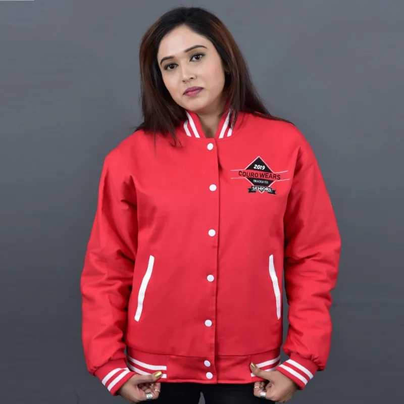 Women Varsity Jacket - Couro Wears