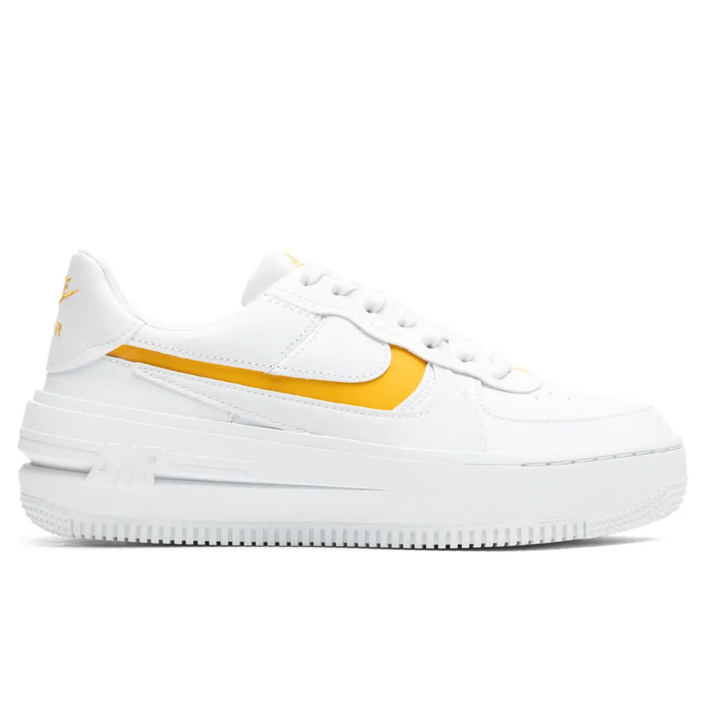 Women's Air Force 1 PLT.AF.ORM - White/Yellow Ochre/Summit White