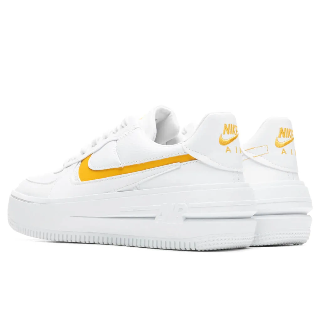 Women's Air Force 1 PLT.AF.ORM - White/Yellow Ochre/Summit White