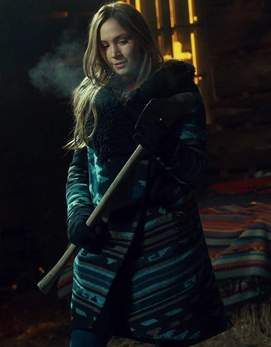 Wynonna Earp S04 Waverly Earp Coat | Dominique Woolen Coat | 35% Off